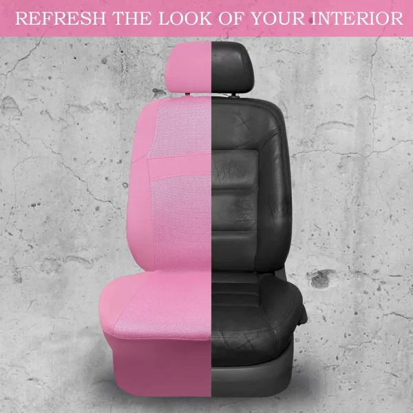 Interior Accessories Custom Flax Universal With Car Seat Cushion Full Set Luxury Breathable Car Seat Covers - Image 5