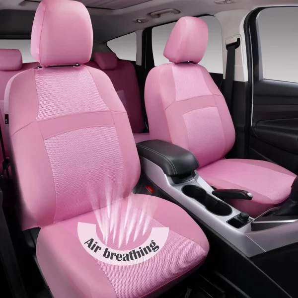 Interior Accessories Custom Flax Universal With Car Seat Cushion Full Set Luxury Breathable Car Seat Covers - Image 6