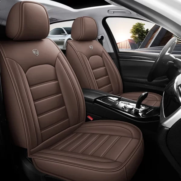 Good Quality Napa Luxury Interior Decoration Accessory Waterproof Nappa Leather Universal Fit Car Seat Cover for protection - Image 4