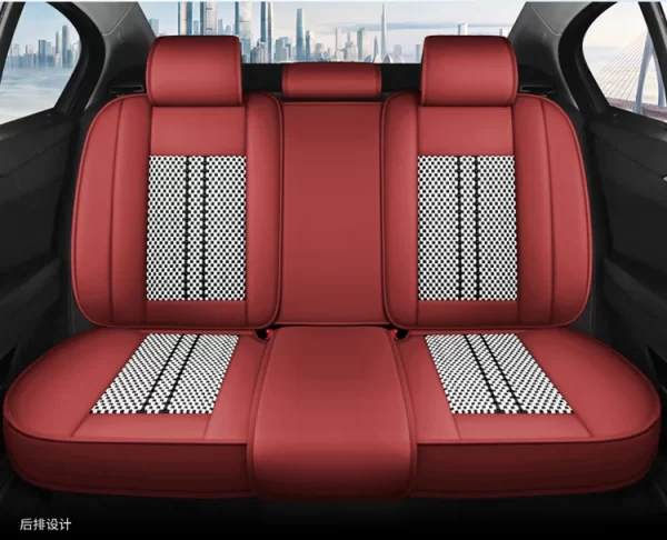 Wholesale Full Set Waterproof PU Leather Custom Car Seat Covers Universal Luxury Car Seat for Cars - Image 6