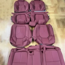 Custom High-end Genuine Nappa Leather Car Seat Covers for Porsche Macan