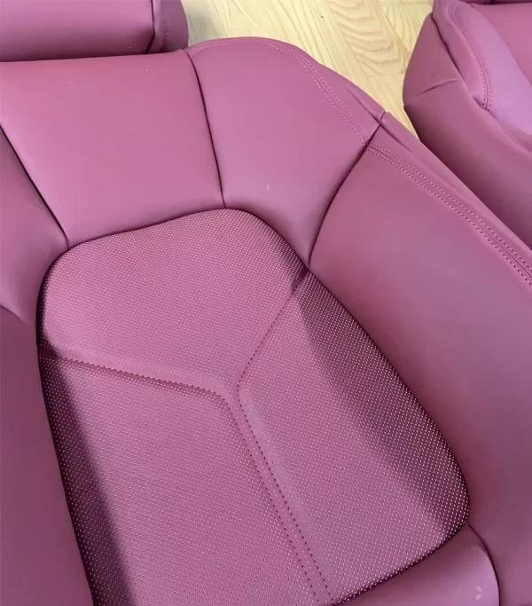Custom High-end Genuine Nappa Leather Car Seat Covers for Porsche Macan - Image 4