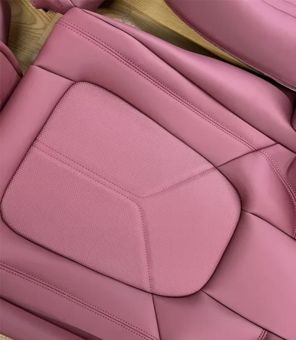 Custom High-end Genuine Nappa Leather Car Seat Covers for Porsche Macan - Image 6