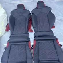 Old RS Sponge Kit Front Leather Cover for All Audi Models Modified Car Seats