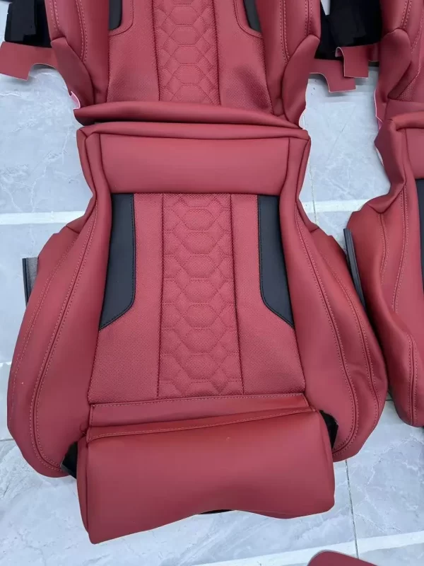 Source Factory for BMW Full Set Seat Cover Cowhide Seat Cover M3 Sport Seat Cover for BMW X3 X4 X5 X6 X7 - Image 5