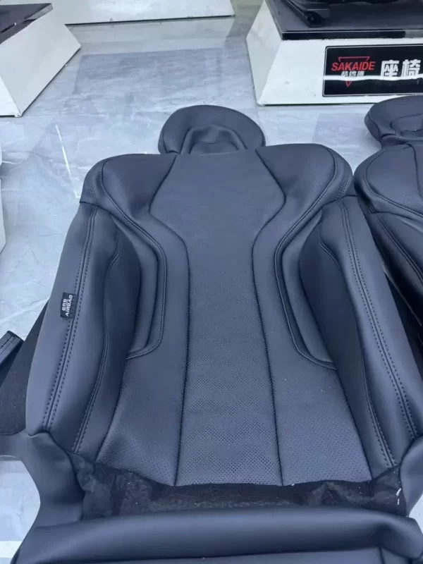 F30 Aero Racing Car Seat Parts Solid Black PU Leather Covers for M3 Front Seats Upgrade Version - Image 2