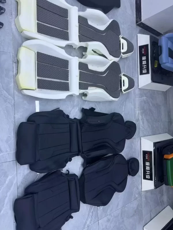 F30 Aero Racing Car Seat Parts Solid Black PU Leather Covers for M3 Front Seats Upgrade Version - Image 4