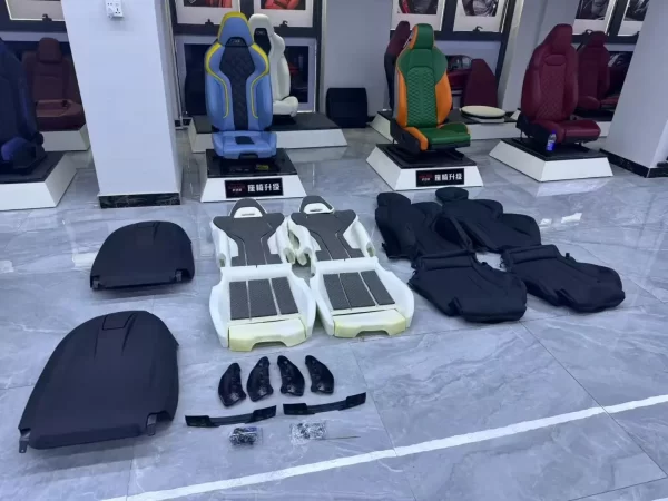 F30 Aero Racing Car Seat Parts Solid Black PU Leather Covers for M3 Front Seats Upgrade Version - Image 6