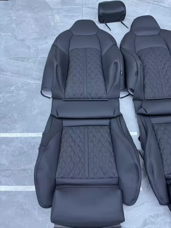 Car Luxury Sport Racing Seat Custom Carbon Fiber Panel Leather Cover Bucket Upgrade RS Seats for Audi A3 A4 A5 A6 A7 Q3 Q5 Q7 Q8 - Image 4