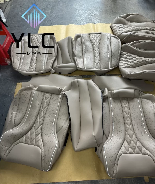 Factory Luxury Original Car Seat Cover Diamond Stitching Custom Fit Leather Car Seat for Benz G Class G500 W463 W464 G63 G65 - Image 2