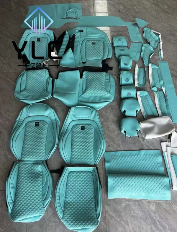 Factory New Design Luxury Original Car Seat Cover Diamond Stitching Custom Fit Leather Car Seat Covers for Mercedes Benz G63 - Image 3