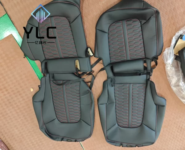 Factory New Design Luxury Original Car Seat Cover Diamond Stitching Custom Fit Leather Car Seat Covers for Mercedes Benz G63 - Image 4