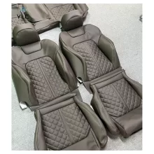 Customized Full Set Breathable Leather Car Seat Covers Universal Fit for Audi Car Seat Protector Cover
