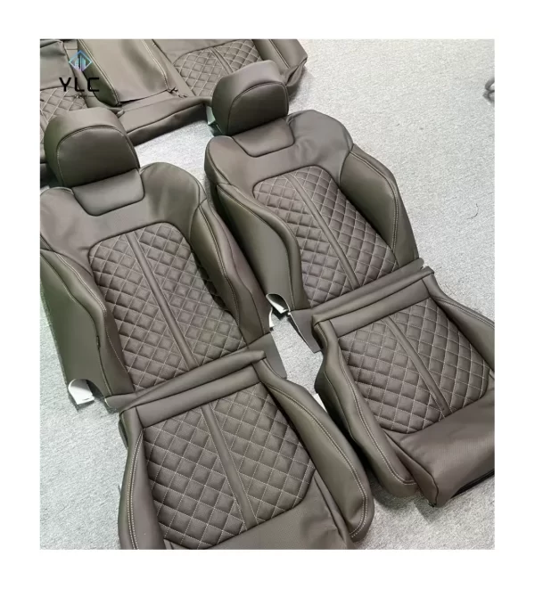 Customized Full Set Breathable Leather Car Seat Covers Universal Fit for Audi Car Seat Protector Cover