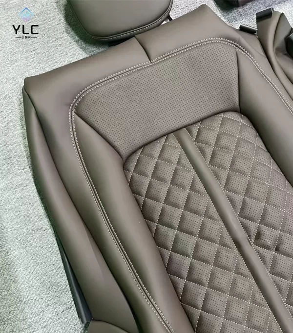 Customized Full Set Breathable Leather Car Seat Covers Universal Fit for Audi Car Seat Protector Cover - Image 2