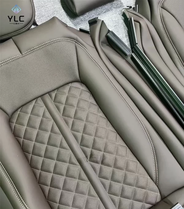 Customized Full Set Breathable Leather Car Seat Covers Universal Fit for Audi Car Seat Protector Cover - Image 5
