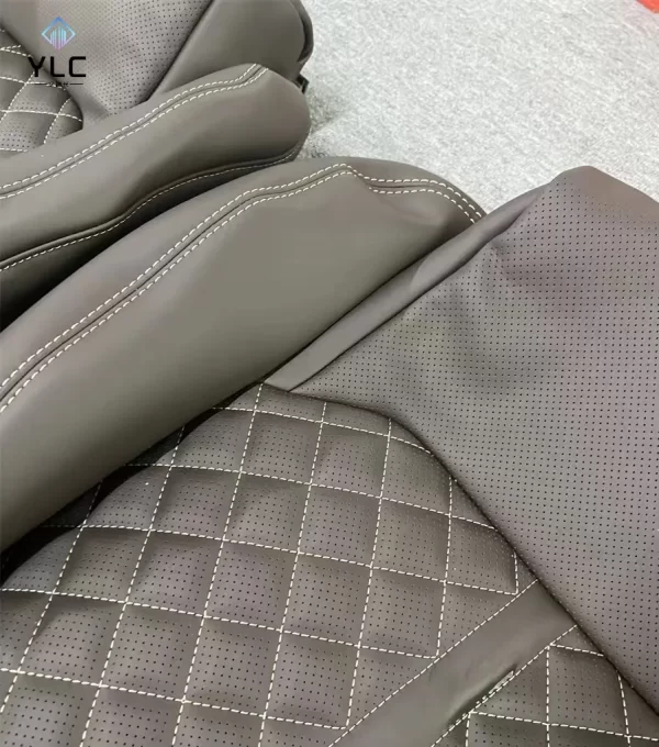 Customized Full Set Breathable Leather Car Seat Covers Universal Fit for Audi Car Seat Protector Cover - Image 6