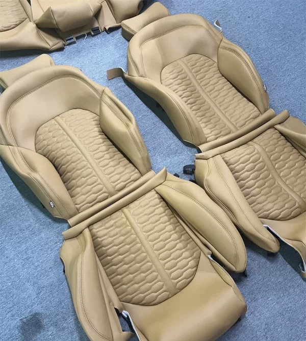 YLA Luxury Leather Car Seat Cushion Hot Selling Full Set Four Season Universal Car Seat Ford Sienna Qashqai Highlander - Image 4