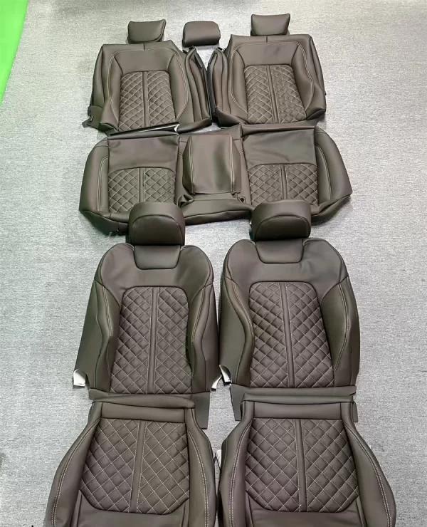 YLA Original Car Seat Cover Car Interior Accessories Custom Velvet Fabric Leather Car Seat Covers for audi