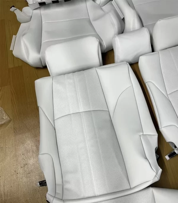YLA Hot Selling Luxury Leather Car Seat Cushion Full Set Four Season Universal Car Seat Cover Set - Image 2