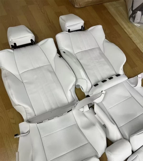 YLA Hot Selling Luxury Leather Car Seat Cushion Full Set Four Season Universal Car Seat Cover Set - Image 3