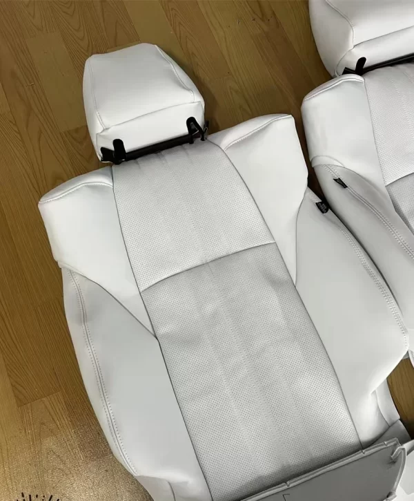 YLA Hot Selling Luxury Leather Car Seat Cushion Full Set Four Season Universal Car Seat Cover Set - Image 4