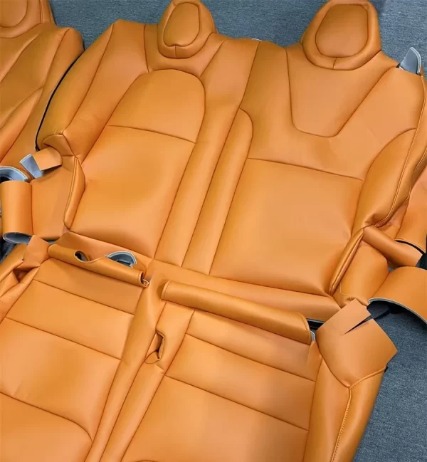 YLA Factory Whole Full Set Seat Protector Car Interior Accessories Leather Custom Car Seat Covers Wellfit for Tesla - Image 3