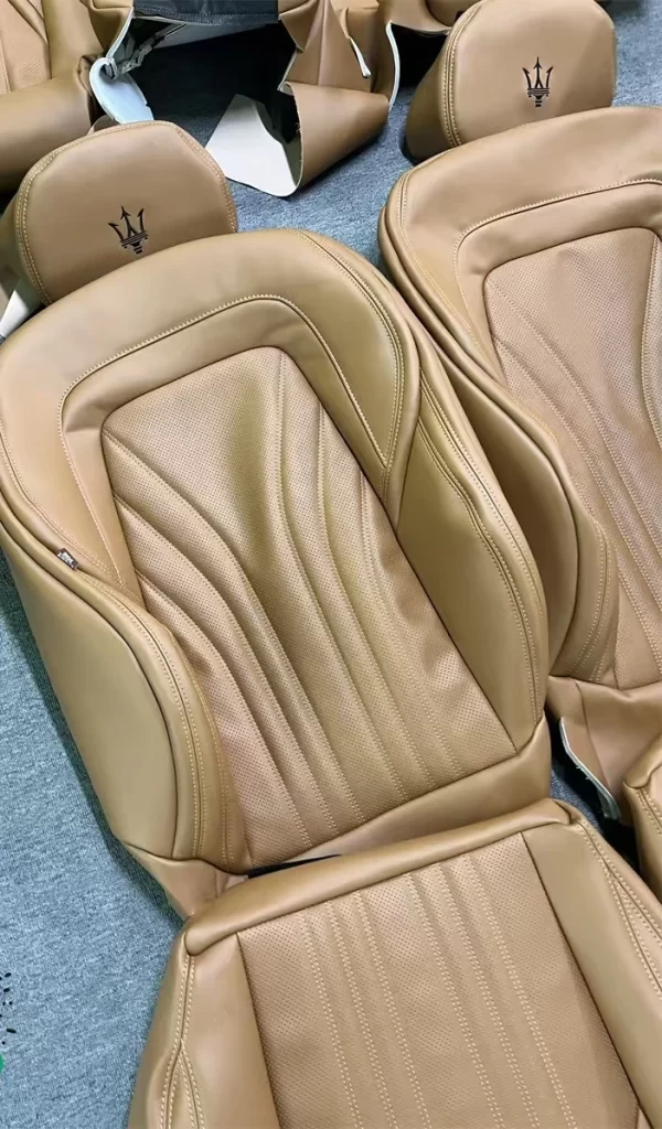 YLA Factory Customized Wholesale Luxury Fashion Car Interior Accessories Comfortable Leather Car Seat Covers for Maserati - Image 5
