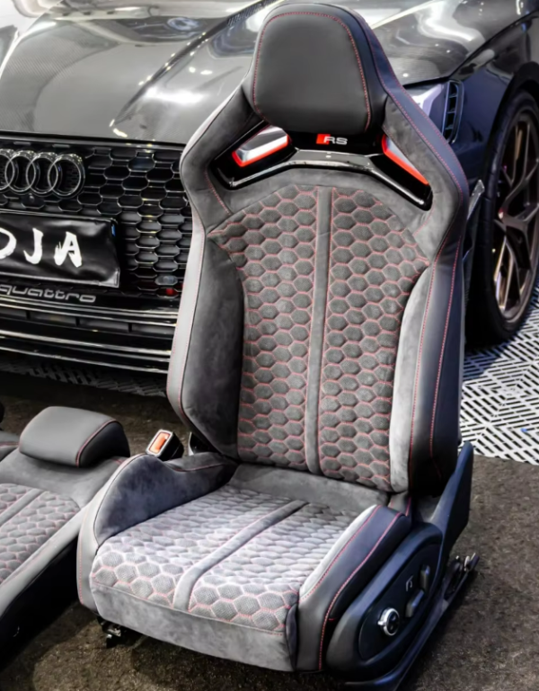 Carbon Fiber Racing Bucket Seats with Base for Audi A5 S5 RS5 A6 S6 RS6 8T3 8T8 C4 C5 C6 C7 C8 C9 - Image 3